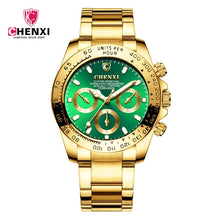 Load image into Gallery viewer, Luxury Brand Men Rolexable Waterproof Watch Stainless Steel Strap Quartz Bracelet for Man Large Dial Watches Relogio Masculino