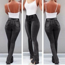 Load image into Gallery viewer, Women High Waist Denim Jeans Stretch Slim Bell Bottom Pants Retro Flare Trousers 2020 Fashion Pantalones Mujer Jeans For Women