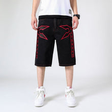 Load image into Gallery viewer, Moto & Biker Style Denim Short Jeans Men 2020 Summer HIP HOP Harlan Straight Loose man Jeans Plus size 30-42 44 44