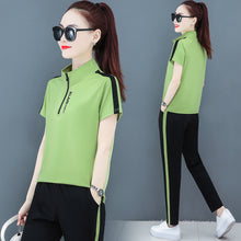 Load image into Gallery viewer, YICIYA Blue Tracksuits for Women Outfits 2 Piece Set Sportswear Co-ord Set Plus Size Xxxl Solid Top and Pants Suits 2020 Summer