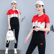 Load image into Gallery viewer, YICIYA Blue Tracksuits for Women Outfits 2 Piece Set Sportswear Co-ord Set Plus Size Xxxl Solid Top and Pants Suits 2020 Summer