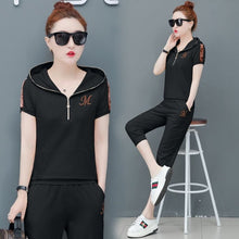 Load image into Gallery viewer, YICIYA Blue Tracksuits for Women Outfits 2 Piece Set Sportswear Co-ord Set Plus Size Xxxl Solid Top and Pants Suits 2020 Summer