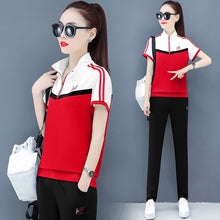 Load image into Gallery viewer, YICIYA Blue Tracksuits for Women Outfits 2 Piece Set Sportswear Co-ord Set Plus Size Xxxl Solid Top and Pants Suits 2020 Summer