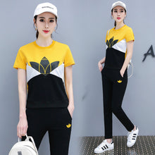 Load image into Gallery viewer, YICIYA Blue Tracksuits for Women Outfits 2 Piece Set Sportswear Co-ord Set Plus Size Xxxl Solid Top and Pants Suits 2020 Summer