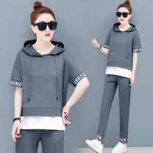 Load image into Gallery viewer, YICIYA Blue Tracksuits for Women Outfits 2 Piece Set Sportswear Co-ord Set Plus Size Xxxl Solid Top and Pants Suits 2020 Summer