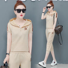 Load image into Gallery viewer, YICIYA Blue Tracksuits for Women Outfits 2 Piece Set Sportswear Co-ord Set Plus Size Xxxl Solid Top and Pants Suits 2020 Summer