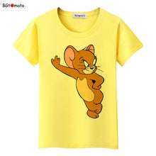 Load image into Gallery viewer, BGtomato t shirt Movie star Jerry mouse kawaii t shirt summer lovely cute t-shirt women Cheap sale brand new cartoon tshirt