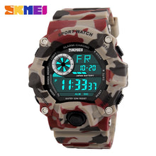 Load image into Gallery viewer, SKMEI G Style Men Sports Watches Chronograph Military Digital Wristwatches Camouflage Shock Resistant Montre Homme Erkek Saat