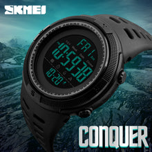 Load image into Gallery viewer, SKMEI Famous Luxury Brand Mens Sport Watches Chrono Countdown Men Waterproof Digital Watch military Clock Fashion Relojes Hombre