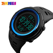 Load image into Gallery viewer, SKMEI Famous Luxury Brand Mens Sport Watches Chrono Countdown Men Waterproof Digital Watch military Clock Fashion Relojes Hombre