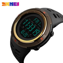 Load image into Gallery viewer, SKMEI Famous Luxury Brand Mens Sport Watches Chrono Countdown Men Waterproof Digital Watch military Clock Fashion Relojes Hombre