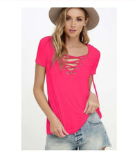 Load image into Gallery viewer, 6 Colors T-Shirt V-neck Women T Shirt Summer Short Sleeve femme top tee tshirt