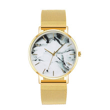 Load image into Gallery viewer, 2020 Fashion Rose Gold Mesh Belt Creative Marble Women's Watch Luxury Women's Quartz Watch Gift Relogio Feminino Direct Shipping