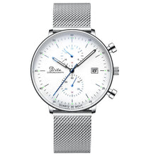 Load image into Gallery viewer, DITAWATCH Men Wristwatch Men Watches Top Brand Luxury Fashion Quartz Watches For Men Clock Stainless Steel Waterproof Watch