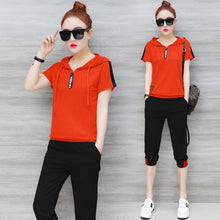 Load image into Gallery viewer, YICIYA Blue Tracksuits for Women Outfits 2 Piece Set Sportswear Co-ord Set Plus Size Xxxl Solid Top and Pants Suits 2020 Summer