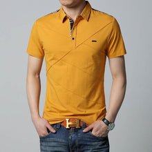 Load image into Gallery viewer, Mens T Shirts Fashion 2019 5XL Summer T Shirt Geometric Design Turn-down Collar Short Sleeve Cotton T-shirt Men Tee 5XL
