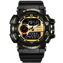 Load image into Gallery viewer, Top Brand Men Watch Outdoor Sports Electronic Watch Man Military Watches Men G Style Wristwatch Quartz Watches Double Clock
