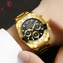 Load image into Gallery viewer, Luxury Brand Men Rolexable Waterproof Watch Stainless Steel Strap Quartz Bracelet for Man Large Dial Watches Relogio Masculino
