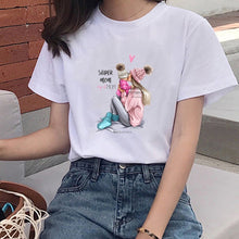 Load image into Gallery viewer, Super Mom T shirt Women Summer Mother Love Print White T-shirt Harajuku Mama TShirt 3XL O-Neck Shortsleeve Tops tee shirt Femme
