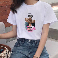 Load image into Gallery viewer, Super Mom T shirt Women Summer Mother Love Print White T-shirt Harajuku Mama TShirt 3XL O-Neck Shortsleeve Tops tee shirt Femme
