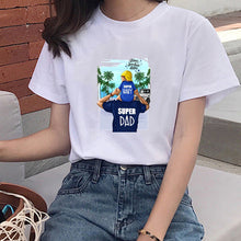 Load image into Gallery viewer, Super Mom T shirt Women Summer Mother Love Print White T-shirt Harajuku Mama TShirt 3XL O-Neck Shortsleeve Tops tee shirt Femme
