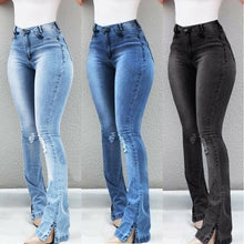 Load image into Gallery viewer, Women High Waist Denim Jeans Stretch Slim Bell Bottom Pants Retro Flare Trousers 2020 Fashion Pantalones Mujer Jeans For Women
