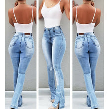Load image into Gallery viewer, Women High Waist Denim Jeans Stretch Slim Bell Bottom Pants Retro Flare Trousers 2020 Fashion Pantalones Mujer Jeans For Women
