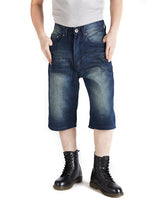 Load image into Gallery viewer, Moto &amp; Biker Style Denim Short Jeans Men 2020 Summer HIP HOP Harlan Straight Loose man Jeans Plus size 30-42 44 44
