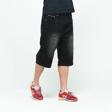Load image into Gallery viewer, Moto &amp; Biker Style Denim Short Jeans Men 2020 Summer HIP HOP Harlan Straight Loose man Jeans Plus size 30-42 44 44
