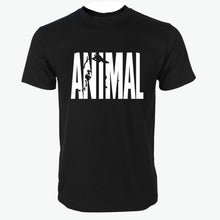 Load image into Gallery viewer, 2018 hot ANIMAL T Shirt men cotton round collar muscle exercise fitness strong and handsome mens T-shirt trends cotton brand top
