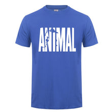 Load image into Gallery viewer, 2018 hot ANIMAL T Shirt men cotton round collar muscle exercise fitness strong and handsome mens T-shirt trends cotton brand top
