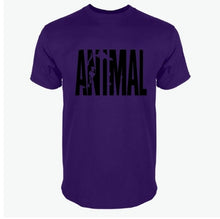 Load image into Gallery viewer, 2018 hot ANIMAL T Shirt men cotton round collar muscle exercise fitness strong and handsome mens T-shirt trends cotton brand top
