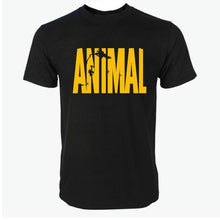 Load image into Gallery viewer, 2018 hot ANIMAL T Shirt men cotton round collar muscle exercise fitness strong and handsome mens T-shirt trends cotton brand top
