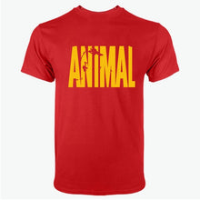 Load image into Gallery viewer, 2018 hot ANIMAL T Shirt men cotton round collar muscle exercise fitness strong and handsome mens T-shirt trends cotton brand top
