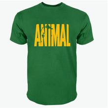 Load image into Gallery viewer, 2018 hot ANIMAL T Shirt men cotton round collar muscle exercise fitness strong and handsome mens T-shirt trends cotton brand top
