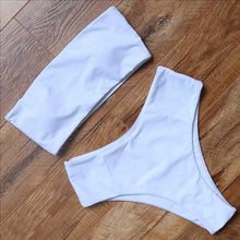 Load image into Gallery viewer, Sexy Animal Printed Bathing Suit Female Push Up Bikini High Waisted Swimsuit Bandage Mayo Bandeau Swimwear Women 2020 Biquini
