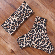 Load image into Gallery viewer, Sexy Animal Printed Bathing Suit Female Push Up Bikini High Waisted Swimsuit Bandage Mayo Bandeau Swimwear Women 2020 Biquini
