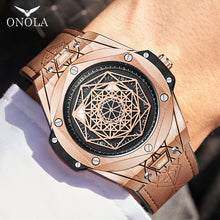 Load image into Gallery viewer, ONOLA brand fashion cusual quartz watch men 2019 new unusual unique waterproof wrist watch male style designer relogio masculino

